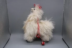 Vintage Llama made w Alpaca Fur - Adorable! 10 in T - Picture 1 of 9