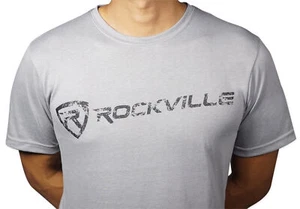 Rockville Grey Fitted T-Shirt - Size-XXL Dry-Fit 65% Polyester & 35% Cotton - Picture 1 of 3