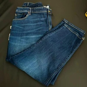 Vaqueros Lane Bryant azul oscuro talla 24 entrepierna 28"" inalterados cinco bolsillos - Imagen 1 de 9