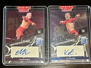 PRETTY DEADLY ELTON PRINCE & KIT WILSON 2023 WWE PANINI DONRUSS ELITE AUTOGRAPHS - Picture 1 of 2