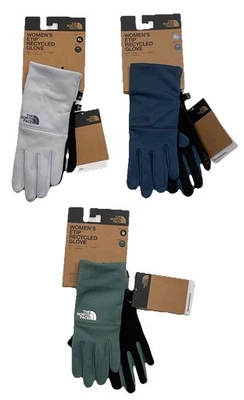Luvas recicladas THE NORTH FACE Etip, tamanhos femininos; cores M, L, XL ASSRTD *Novo com etiquetas* - Imagem 1 de 4
