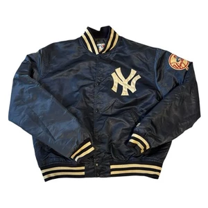 Giacca da baseball vintage anni 90 MLB Starter New York Yankees raso taglia XL - Foto 1 di 15
