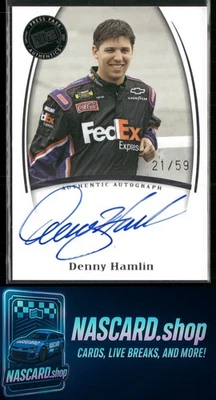 2007 Press Pass Legends Denny Hamlin Autographs Blue #/59 - Image 1 of 2