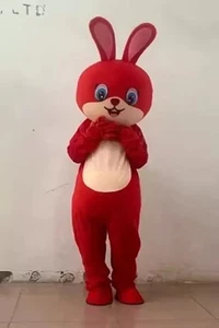 Easter Bunny Mascot Costume Cosplay Party Dress Clothing Halloween Adults - Picture 1 of 3