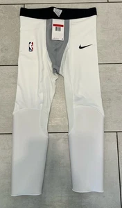 Nike NBA Pro Player Issued Compression Tights White 3/4 Size Large L - Bild 1 von 4