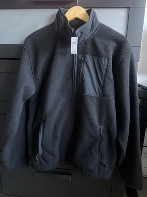 GAP Arctic Fleece 1/2 Zip Pullover Fleece Sweatshirt Black, Small - Image 1 of 3