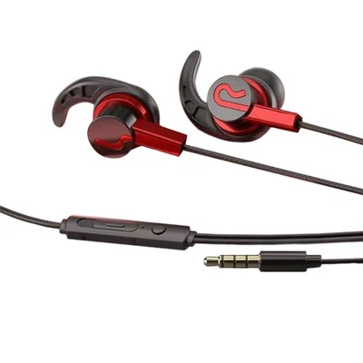 Secure Hook In Ear Corded Earphones With Builtin Mic For Sports And Calls Gaming - Image 1 of 4
