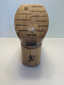 Shun Cutlery 11-Slot Bamboo Wood Knife Block NEW SEALED - Picture 1 of 6