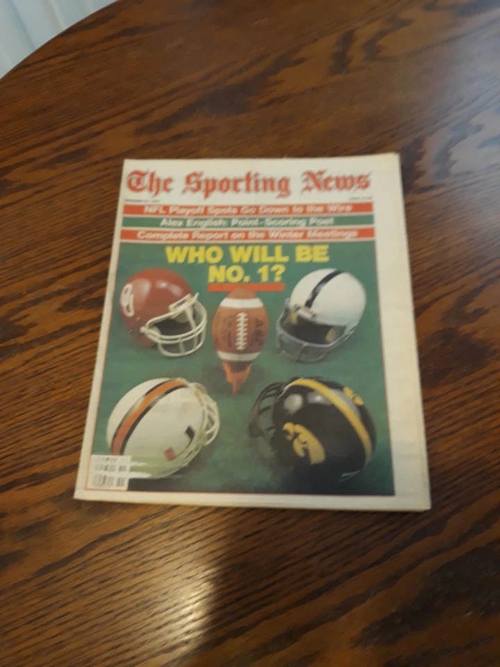 DECEMBER 23,1985-THE SPORTING NEWS-WHO WILL BE NO. 1(NM) Foto 1 de 1