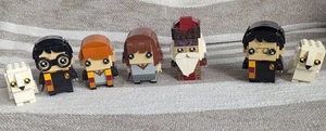 Lego Brickheadz Harry & Hedwig 41615 X2, Hermione 41616, Dumbledore & Ron 41621. - Picture 1 of 7