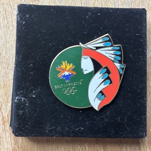 Rare Native American Indian Salt Lake City Olympics 2002 Pin - Picture 1 of 8