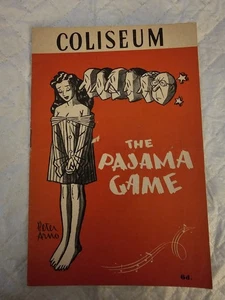 1955 London Coliseum Programme – The Pajama Game Musical – Max Wall Cast - Picture 1 of 4