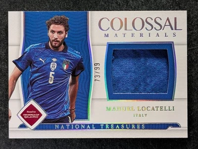 2022 National Treasures Road To World Cup MANUEL LOCATELLI 73/99 Patch Silver SP - Image 1 of 3
