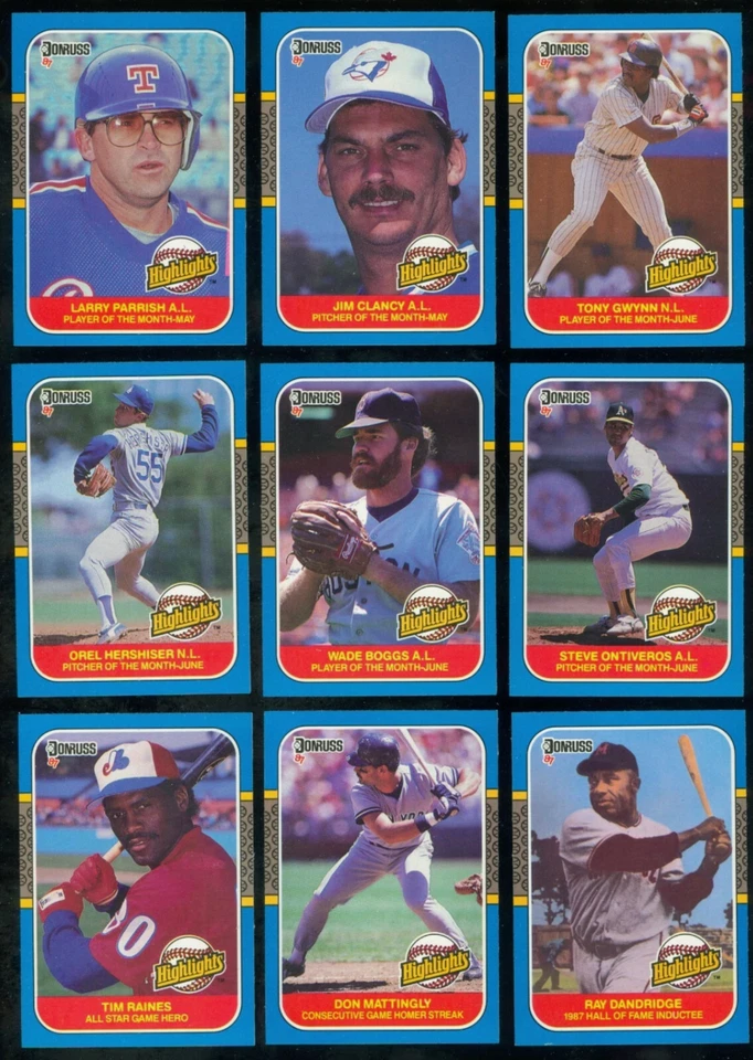 1987 DONRUSS Highlights MLB Baseball CARD 1-56 U Pick Complete Your Set - Image 1 of 1