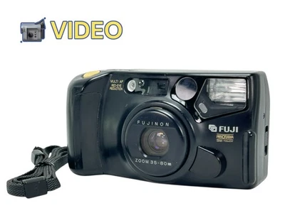 [Tested,Near Mint] Fuji ZOOM CARDIA MULTi 2000 OP Black 35mm Film Camera JAPAN - Image 1 of 4