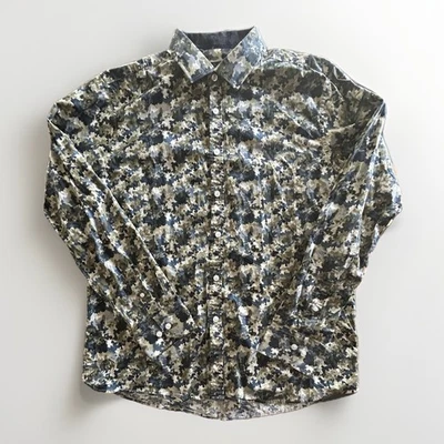 John Lennon Camouflage Shirt Men’s Large Long Sleeve Button Down Camo - Image 1 of 4