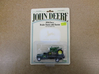 John Deere A tractor 1950 Chevrolet truck set ERTL 1/64 diecast farm toy B14 Z - Image 1 of 4