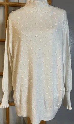 Y2K Tommy Hilfiger Wool Blend Sweater 2XL Pullover Bobblets Ribbed Hem Classic - Image 1 of 4