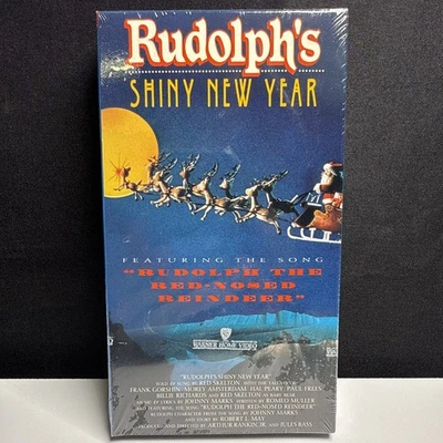 Rudolph's Shiny New Year Movie (VHS, 1992) New Sealed  (2C1) - Image 1 of 4