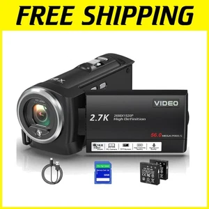 Vlogging Kamera mit 270° drehbarem LCD-Display & LED-Licht - Bild 1 von 9