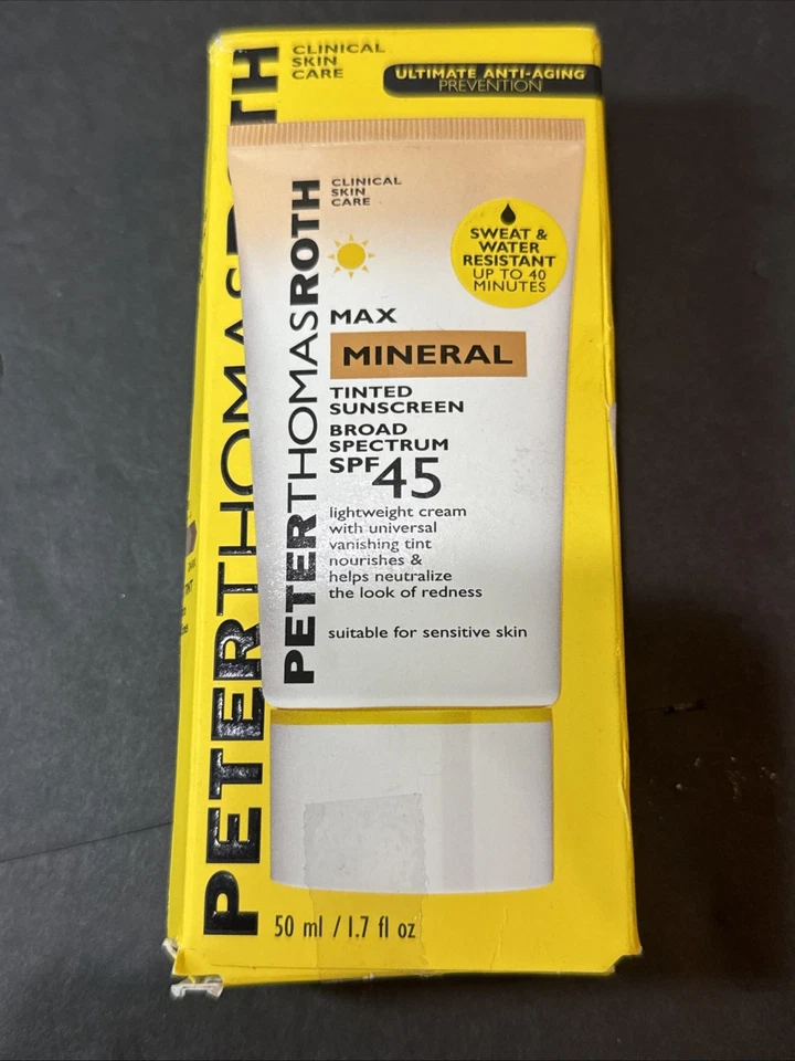 Protector solar tintado mineral Peter Thomas Roth Max amplio espectro FPS45 ~ 50 ml/1,7 oz Foto 1 de 1