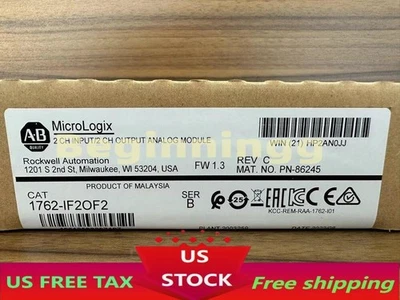 1762-IF2OF2 New Allen-Bradley AB SER B MicroLogix 1200 I/O Module 1762IF2OF2 - Image 1 of 3