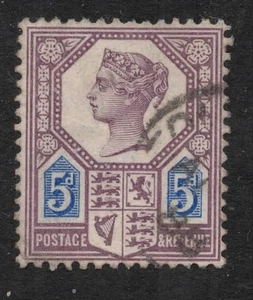 Vic - SG207. 5d matt lila/blau (Die I). Feines gebrauchtes Exemplar! PORTOFREI! - Bild 1 von 1