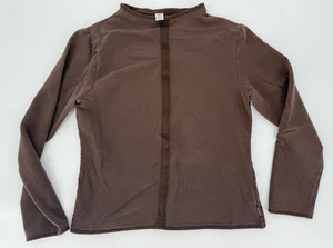 prAna Breathe Sweater Womens Sz Xl Pullover Long Sleeve Soft Brown Cotton - Picture 1 of 9