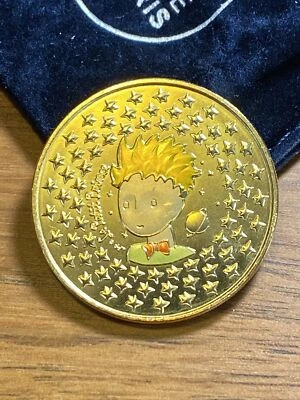 2021 France Le Petit Prince Mini medal copper colourized - Image 1 of 3