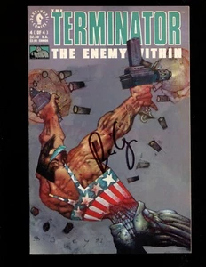 TERMINATOR THE ENEMY WITHIN 4 (9.0) AUTO/ SIMON BISLEY W/COA (s000) - Picture 1 of 2
