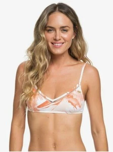 NWT Roxy Tropical Sand Bralette Bikini Top M Jungle Boogie - Picture 1 of 2