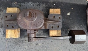 Vintage U. S. Wind Engine & Pump Co Railroad Ground Throw Switch Milwaukee Road - Picture 1 of 6