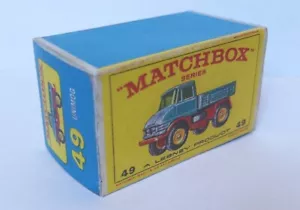 Matchbox RW #49b 1:68 Unimog blau Repro "E" Box Lesney Vintage Series-75 - Bild 1 von 4