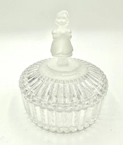 Mädchen Goebel Schale Figur Hummel Avon Kristall Pulver Deckel Schmuck Bonbon 1993 - Bild 1 von 7