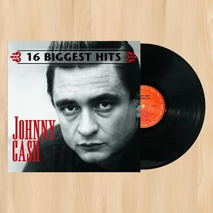 JOHNNY CASH 16 Biggest Hits EXCLUSIVE LP RECORD I Walk the Line 0307 - Picture 1 of 7