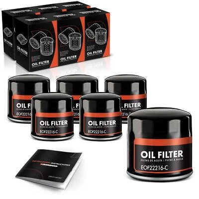Filtro de aceite de motor 6 piezas para Chrysler Aspen Cordoba Plymouth Fury Acclaim Sunbeam Foto 1 de 4