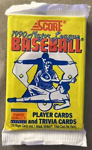 1990 Score Pack Scott Fletcher White Sox (Top) Blaine Beatty Rookie Mets (Back) - Picture 1 of 3
