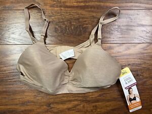 simply perfect warners bra wire free with lift size 38C tan b5