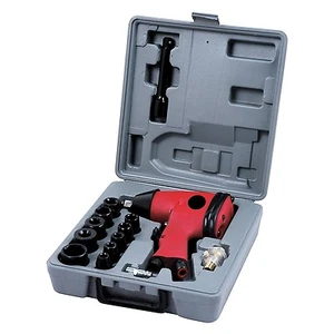 AIR IMPACT WRENCH 17PC 1/2" DRIVE COMPRESSOR TOOL & SOCKETS - Picture 1 of 5