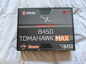 MSI B450 TOMAHAWK MAX II Gaming Motherboard AMD AM4, DDR4, M.2, ATX - Picture 1 of 4