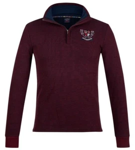 Paul & Shark Men's Red Cotton Knit Jumper Sweater L Slim Fit All Seasons Italy - Picture 1 of 13