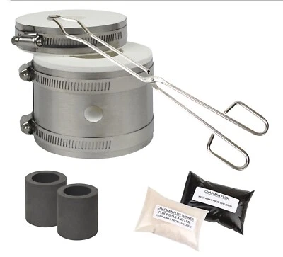 Mini PRO Kiln Gold & Silver Melting Kit Tongs Crucibles Propane Gas Furnace Set - Image 1 of 3