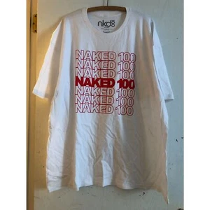 Naked 100 Tshirt XXXL 3X Weiß Kurzarm Neu Mit Mängeln - Bild 1 von 5