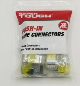 Hiper Tough Push-In Connectors 20 Pc Yellow (CPC-32)  New - Picture 1 of 3