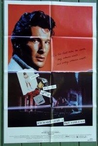 Breathless 1983 US One Sheet Movie Poster 27x41 New NM - Picture 1 of 1