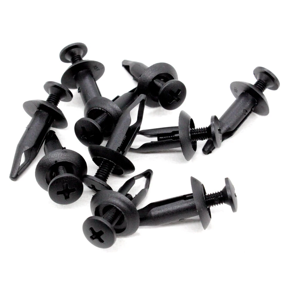 Clip de sujetadores de carrocería retenedor tipo empuje para Ford Chrysler de 10 capó y parachoques Foto 1 de 2