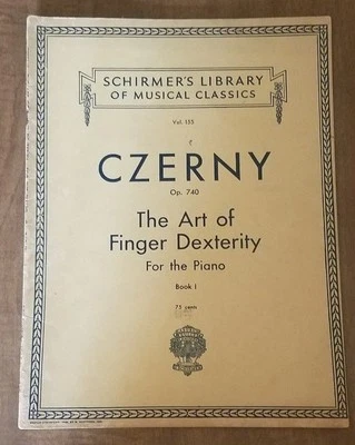 Schirmer's Library of Musical Classics Vol 155 & 156 Czerny Copyright 1939 - Image 1 of 2