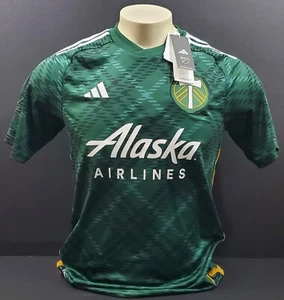 Adidas Portland Timbers Home Jersey 23/24, Green/White/Gold, Size S - Picture 1 of 12