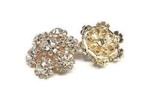 BOTTONE GIOIELLO ALTA MODA BASE ORO CM 2,8 - Picture 1 of 2
