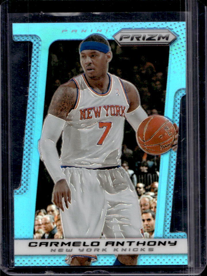 2013-14 Prizm Carmelo Anthony Light Blue Prizm Die Cut #190/199 Knicks